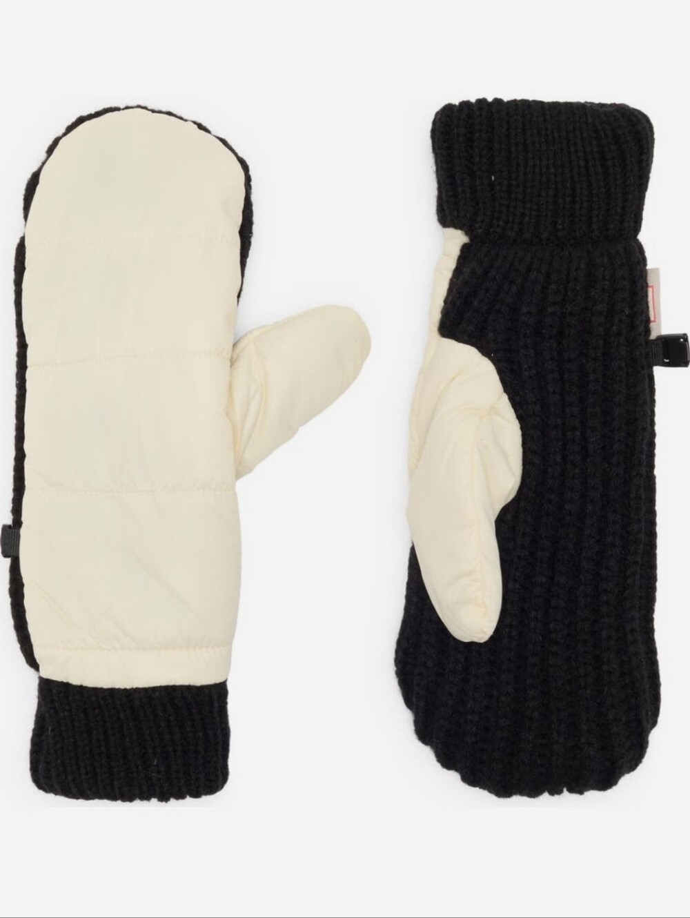 Hunter Women's Intrepid Fleece Mittens In White Willow Size S/M